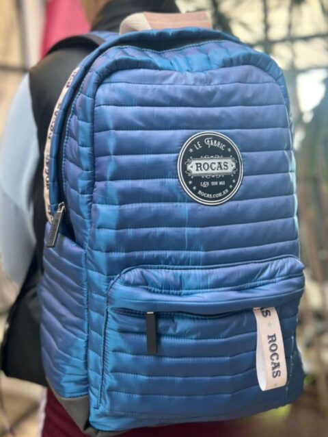 Mochila Adven Azul Tornasolado