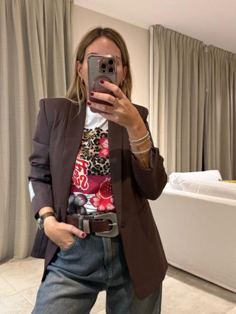 Alternative view of Blazer René Chocolate