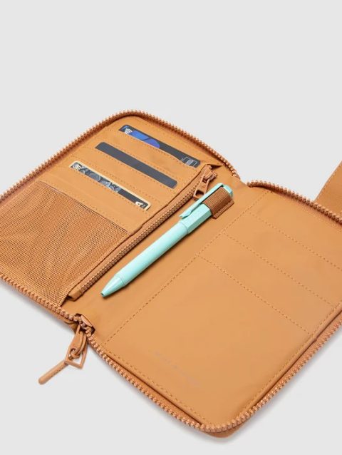 Flat Purse Travel Terracota