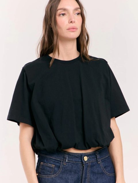 Alternative view of Remera Barrel Negra